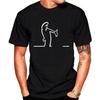 Herren Sommer T-Shirt Balum La Linea lustiges Muster Sport und Freizeit schnell trocknendes T-Shirt modisch und bequem