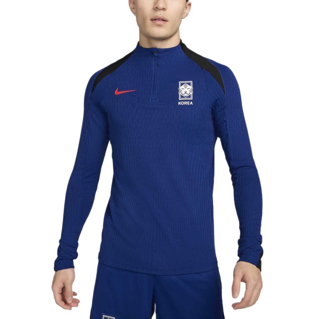 Nike Dri-Fit Strike Slim Fit Moisture-Wicking Stretch Comfortable Long Sleeve Soccer Shirt Men Tops Global-Blue Black Global-Red FJ1937-418