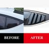 For Hyundai Elantra 2017- ABS Plastic Rear Window Quarter Louver Scoop Cover Side Vent Trim Car Adhesive Accessories