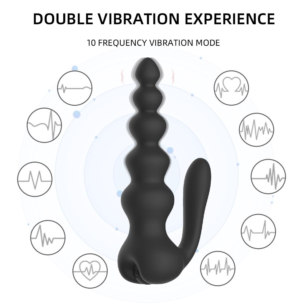 Soft Silicone Anal Plug Anus Dilator Butt Plug Vibrator Stimulus Sex Toy for Men Gay Erotic Accessories