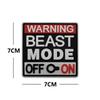 Sea Customer Creative Morale PVC Patch: Outdoor Warning Sticker Armband