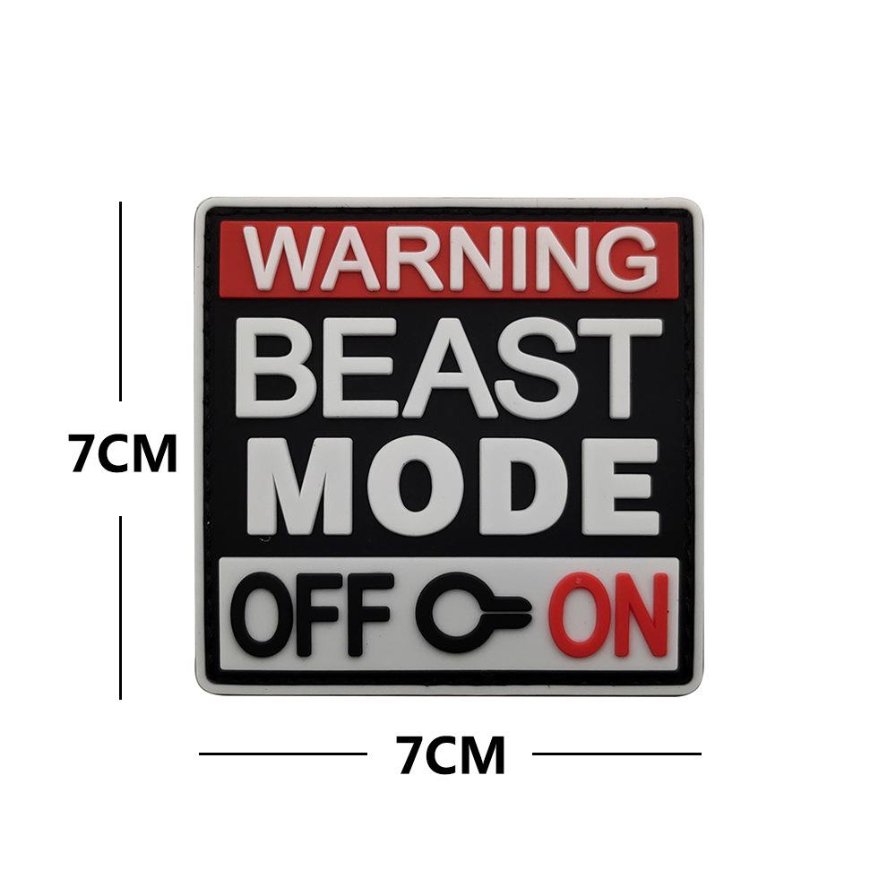 Sea Customer Creative Morale PVC Patch: Outdoor Warning Sticker Armband