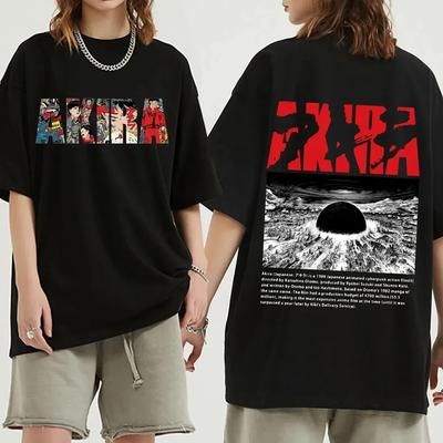 Japanese Anime Neo Tokyo Akira T Shirt Movie Science Fiction Unisexga Shotaro Kaneda Plus Size Women Clothing Cotton T-shirt