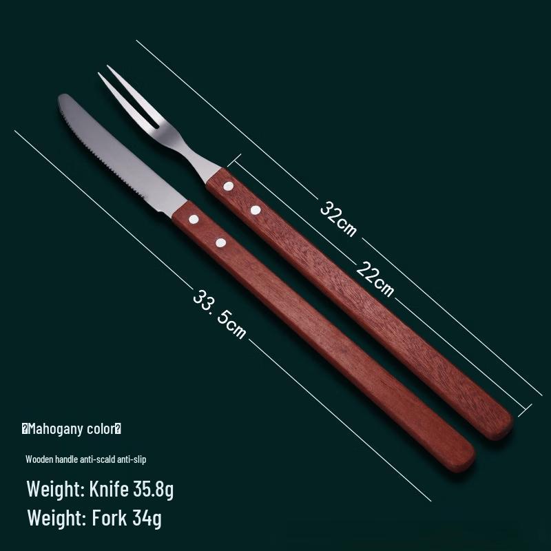 

Stainless Steel Steak & BBQ Cutlery Set