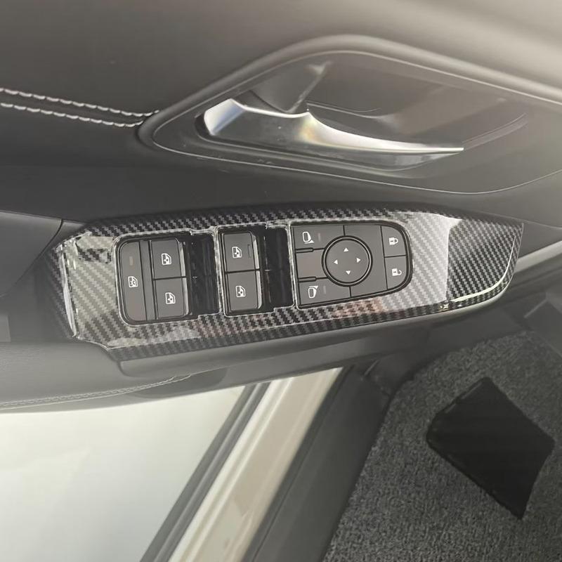 Car Door Armrest Panel Cover Glass Button Frame Decoration Sticker Interior Accessories For Nissan Qashqai J12 2024
