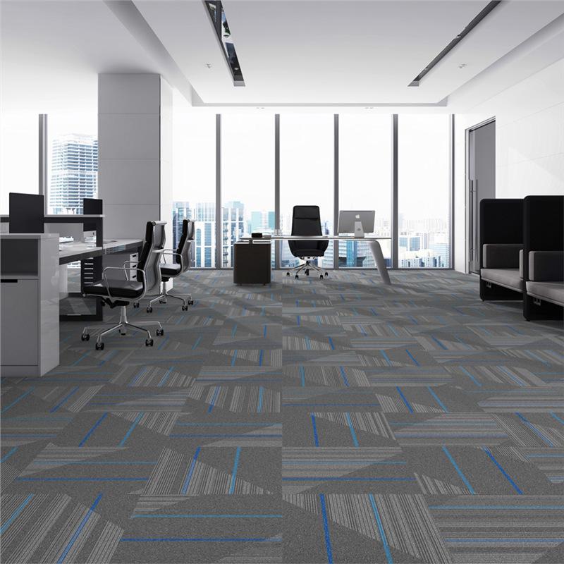 Thickened Commercial Office Carpet Tiles for Large Area Flooring