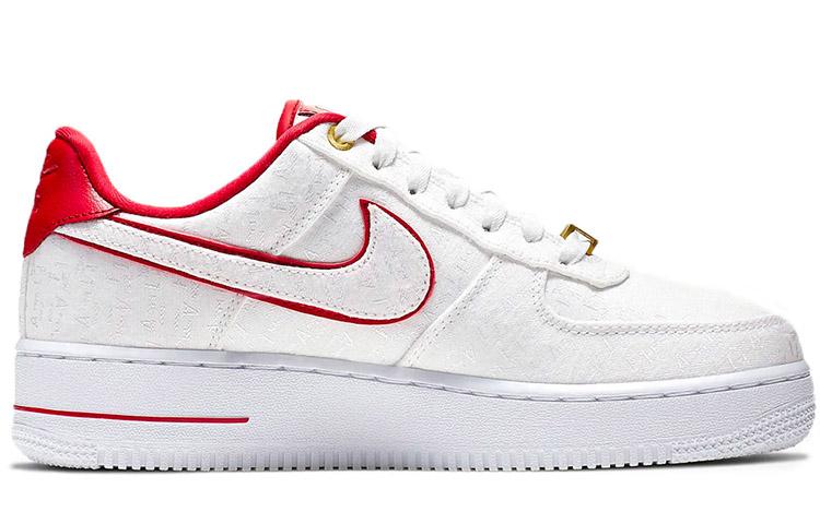 Nike Air Force 1 Low Lux White Red Women's 898889-101