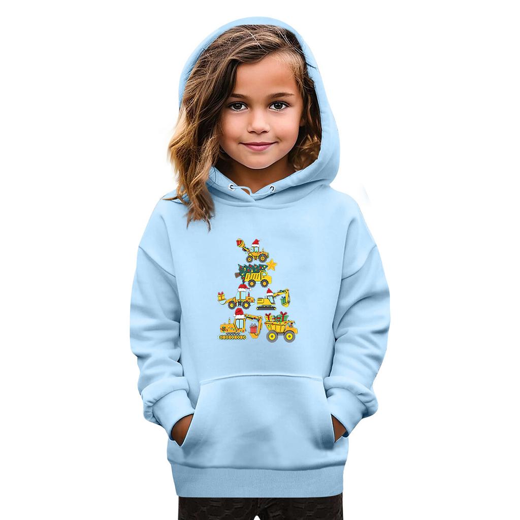 Sweatshirts For Teen Girls Hoodies Long Sleeve Drawstring Pullover Cute Oversized Hoodie Christmas Day