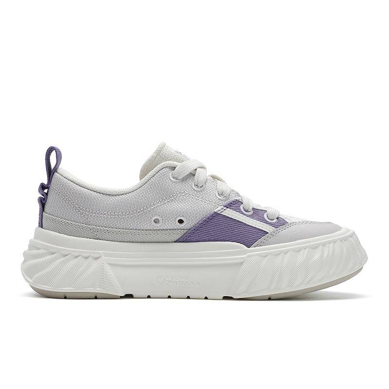 FILA Fosso Casual Versatile Simple Low-Top Canvas Shoes Women Sneakers Purple Gray F12W522311FGC