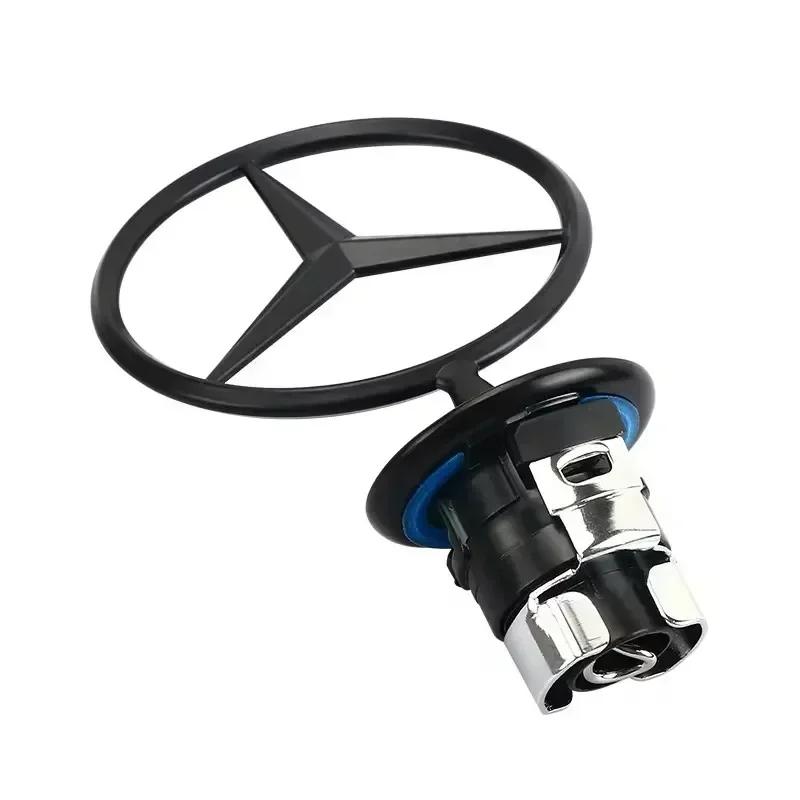 For AMG Car For Mercedes benz AMG Mercedes Benz emblem Star Bonnet Car Hood Front Chrome Logo for Mercedes E S Class w204 w211 w RA8