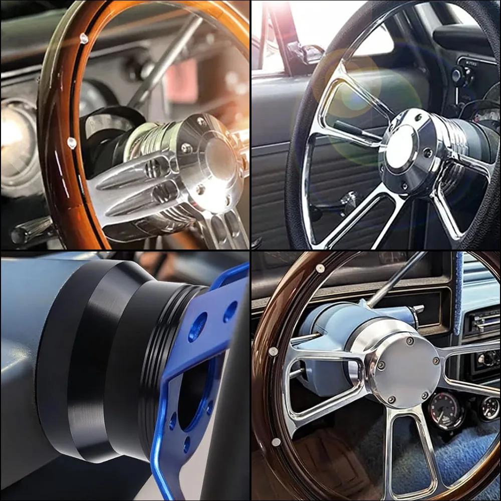 Car 5 & 6 Hole Billet Steering Wheel Hub Adapter For Chevrolet Car Steering Wheel Polished Hub Adapter Modification Accessories
