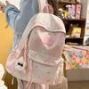 Schoolbag Japanese New Cute Polka Dot Backpack Female Student Ins Wind Large Capacity High Value Casual Backpack