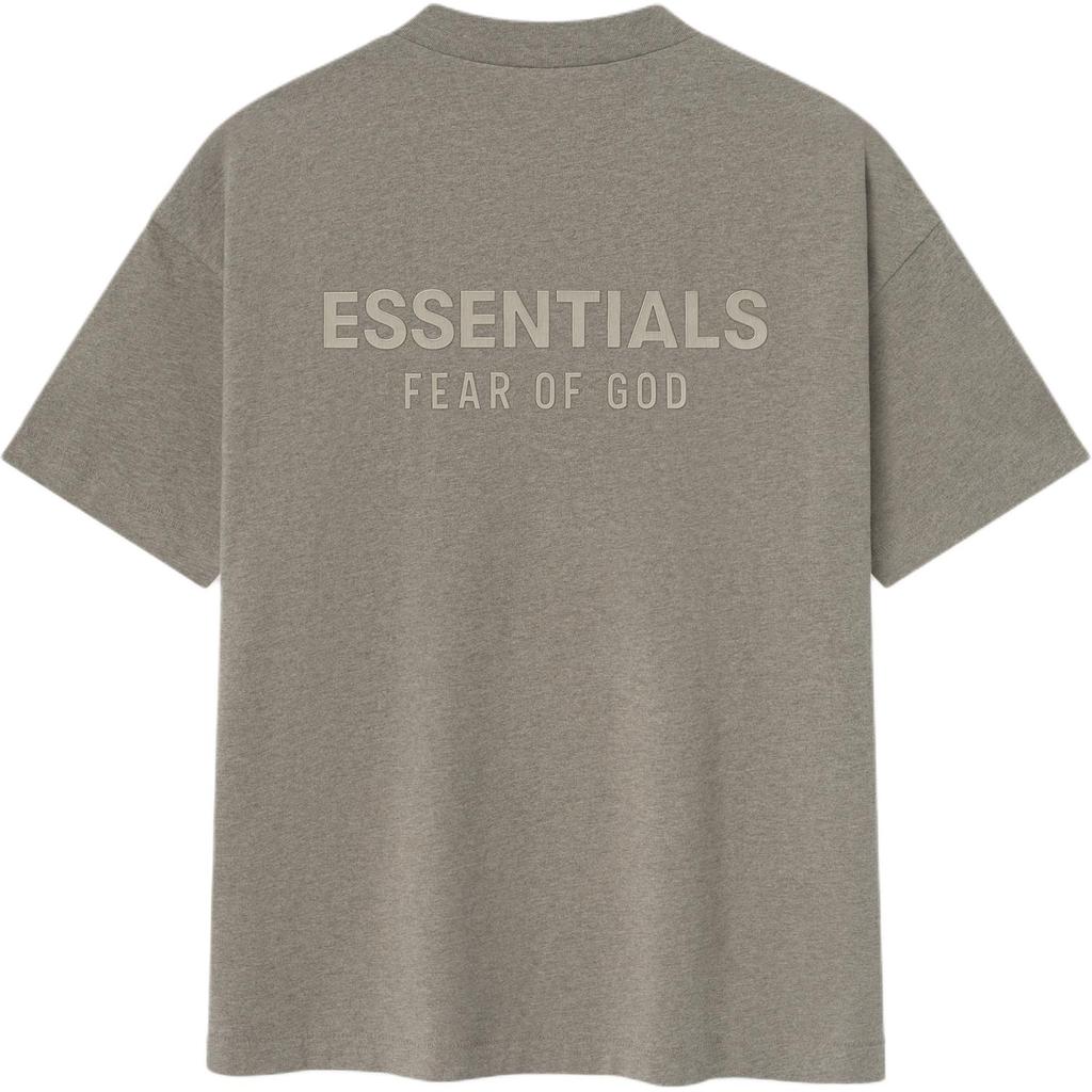 Fear of God Essentials T-shirt Classique Homestead Heather Hauts pour Femme Tan 125SP254193F