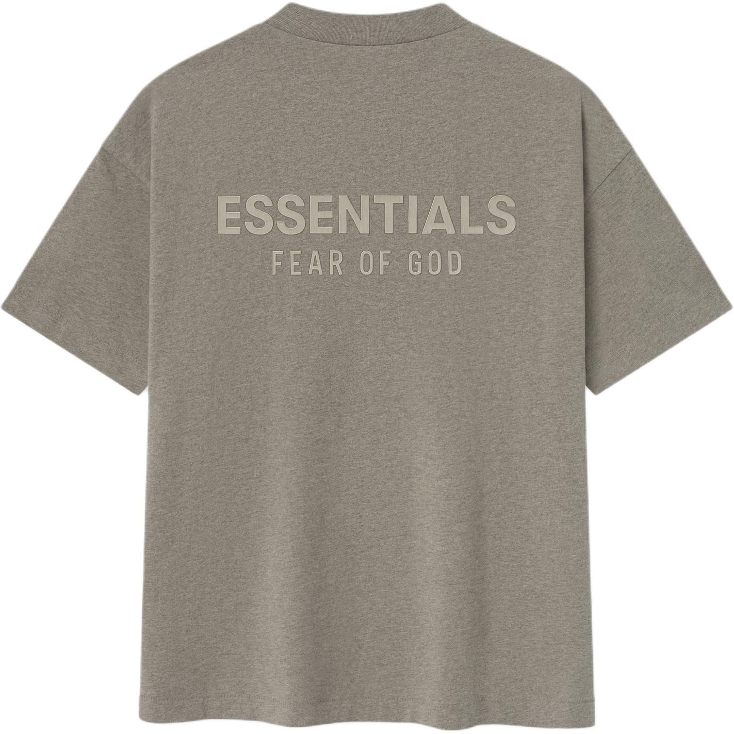 

Fear of God Essentials Classic Tee Homestead Heather Women Tops Tan 125SP254193F XL