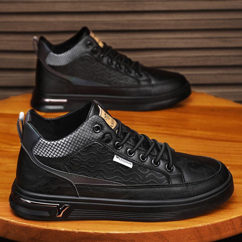 22 осень и зима новая молодежная маленькая кожаная обувь средняя и высокая верхняя часть из микрофибры кожаная повседневная кеды 39