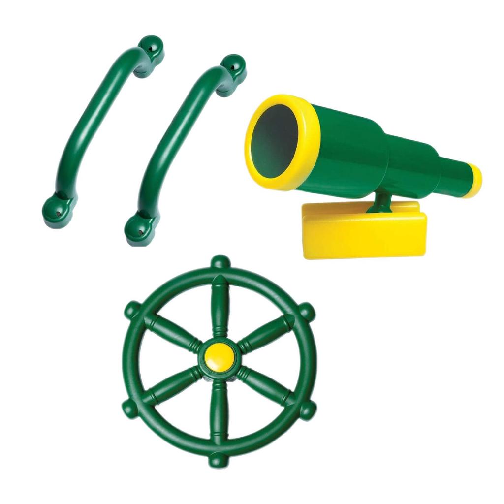 Kids Pirate Telescope, Steering Handle Bars for Playhouse Gym