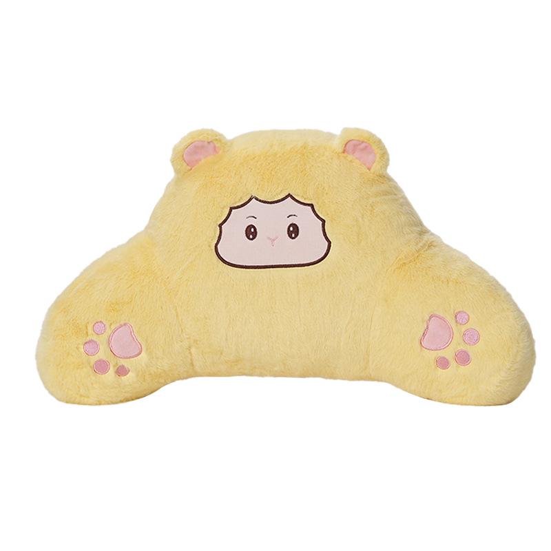 Plush Monkey Car Headrest & Lumbar Pillow - Comfortable, All-Season Support Cushion