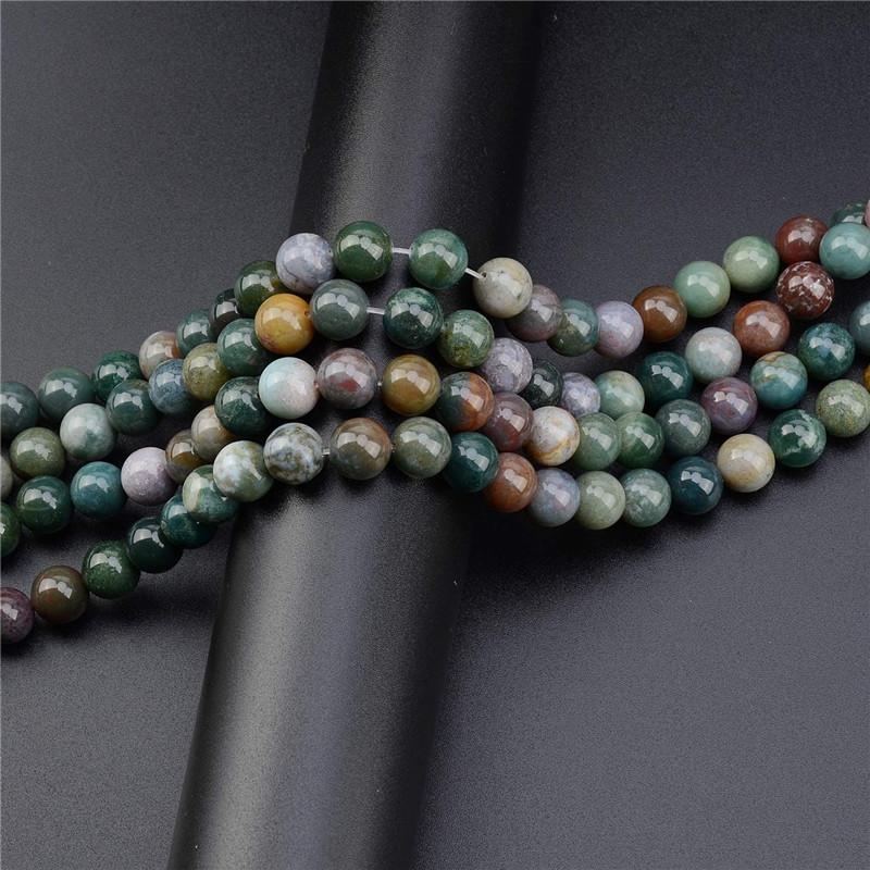 Přírodní drahokam volná distanční vložka Korálky přírodního achátu 4 6 8 10mm kulaté korálky pro výrobu šperků