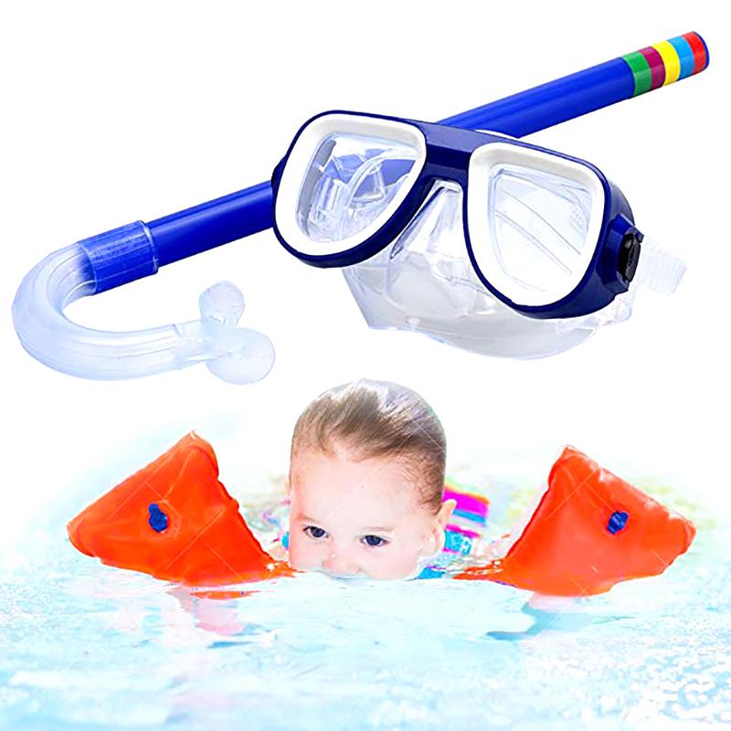 Professional Kids Underwater Anti Fog Scuba Diving Mask Silicone Swimming Fishing Pool Equipment