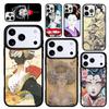 Capa Case for iPhone 17 Air 16 Pro Max 15 Plus 11 13 Mini 14 12 Back Phone Cover Japanese Geisha
