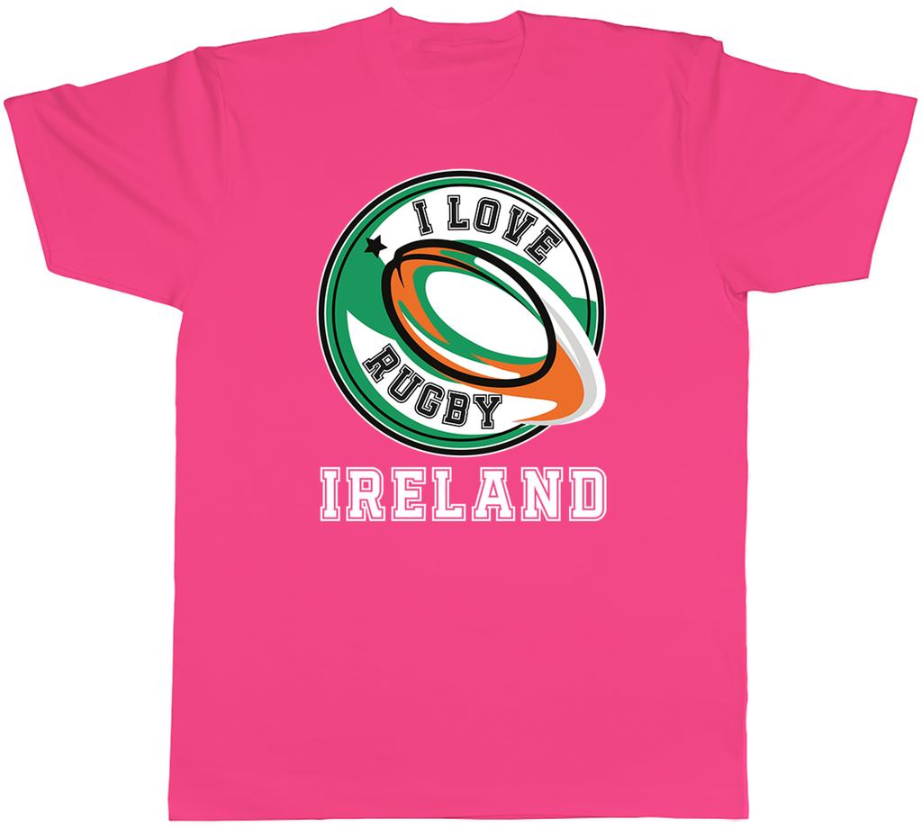 I Love Rugby Ireland Irish Fan Supporter Unisexs TShirt Tee Gift Top