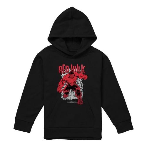 Marvel Childrens/Kids Red Hulk Cracked Pull Over Hoodie
