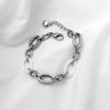 Diy Jewelry Accessories Stainless Steel Oval O-Chain 8-Character Chain Cross Chain Bracelet Necklace Titanium Steel Finished Chain