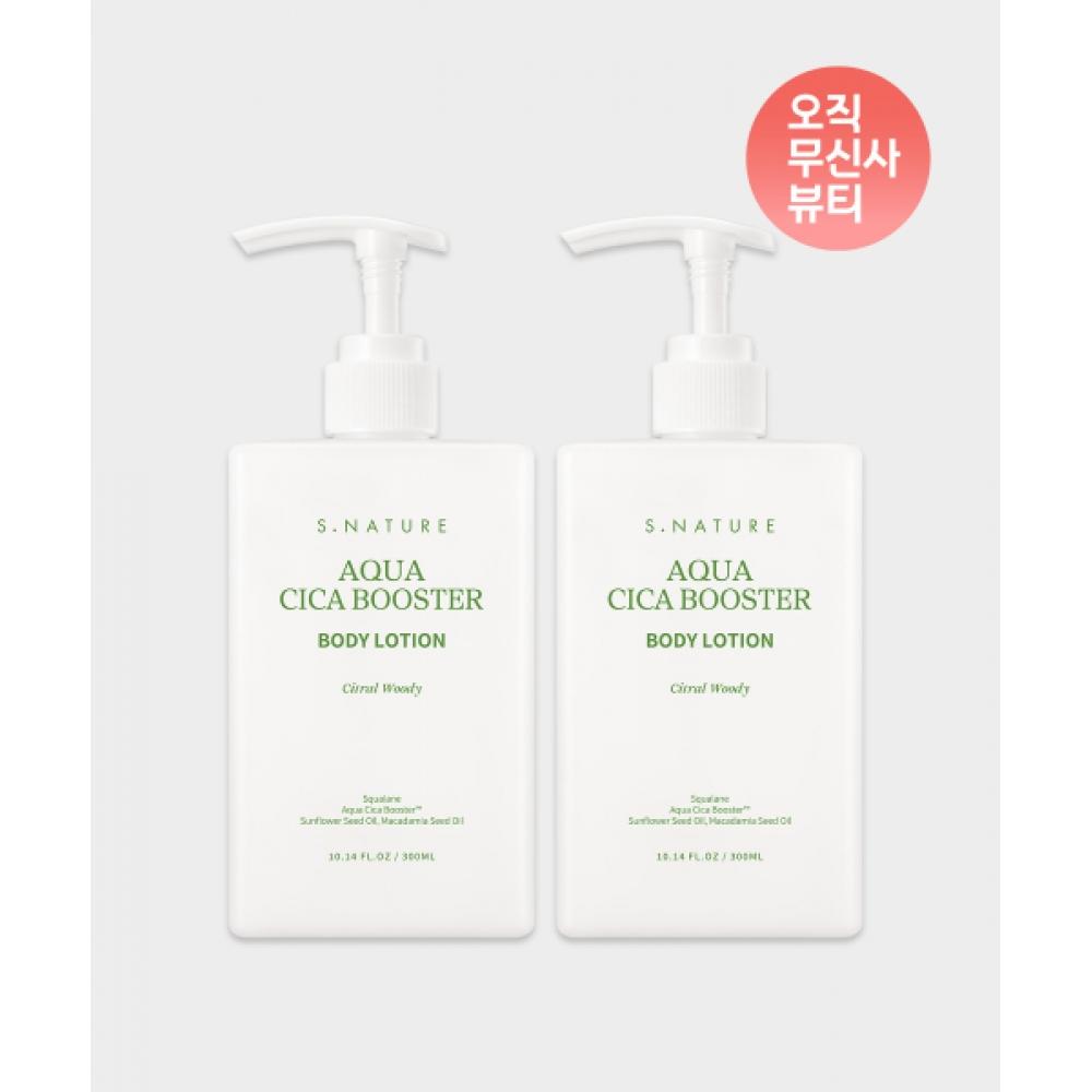 S.nature [2pack] Aqua Cica Booster Body Lotion 300ml NONE