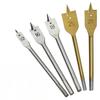 1 Set 6 Pcs Spade Drill Bit Set Paddle Flat Bits Hole Cutter Titanium Coating Carbon Steel Woodworking Tool 10/12/16/18/20/25mm