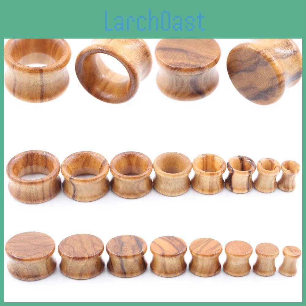 Wood 620mm 2pcs Alisouy Olive Hollow Double Flared Ear Tunnel Plug Flesh Expander Stretcher Gauge Earring Piercing Body Jewelry