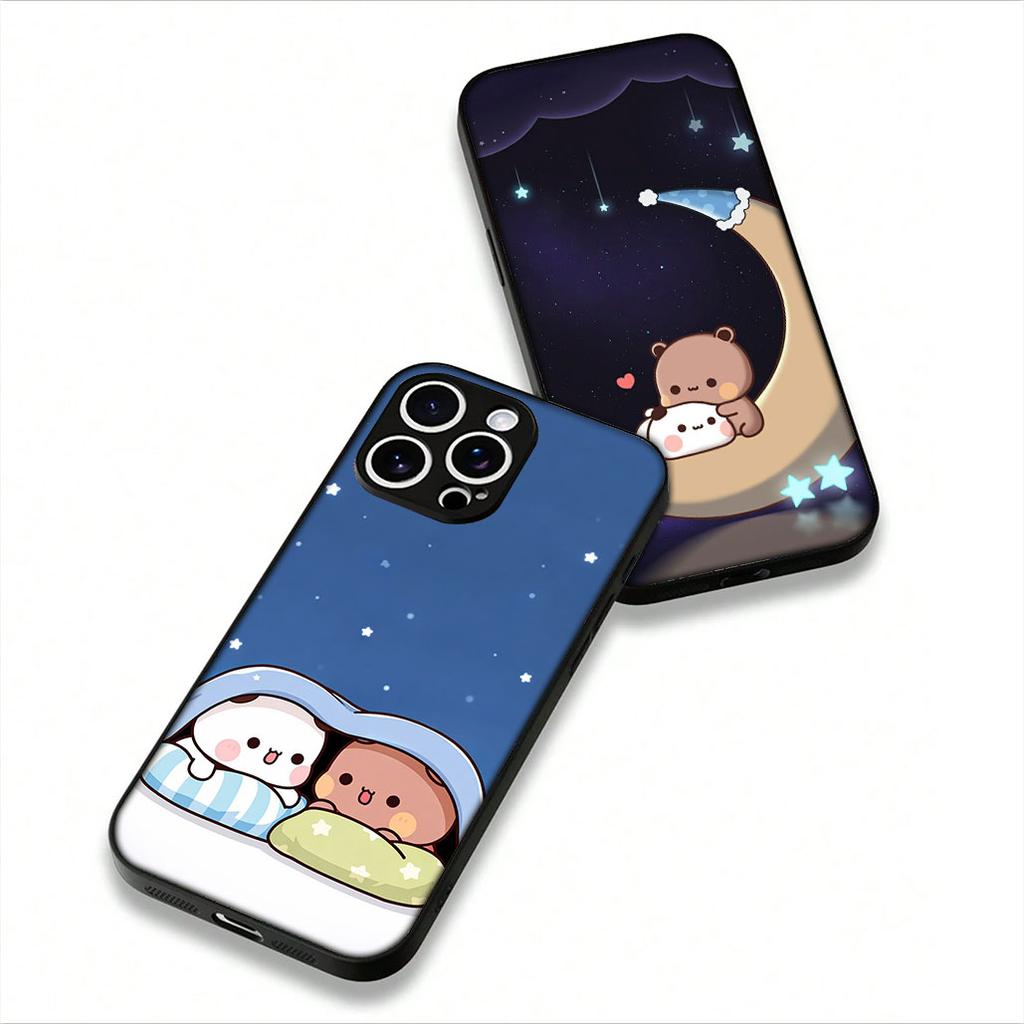 for Apple iPhone 17 16 15 11 Pro XS Max XR 6 7 8 Plus + SE 2020 5 16E Phone Cover Case Bubus Panda Bear Dudus