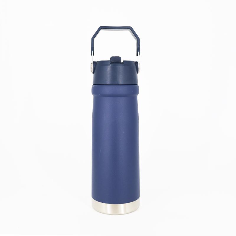 Nice Custom Color logo Portable School Stainless Steel 304 Vacuum Flask Powder Coated Water Bottle Insulated for Sports