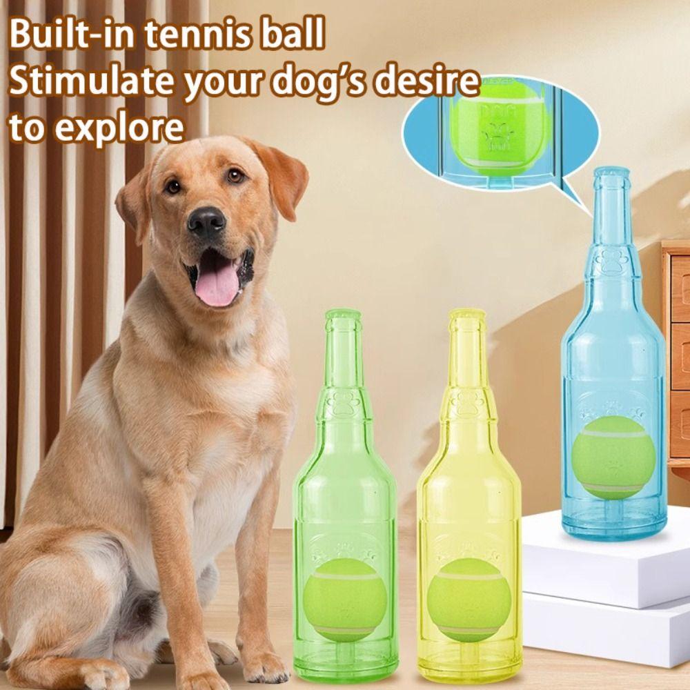 Plastic Crunchnplay Bottle Toy Creative Bottle Chew Toys New Dog Water Bottle Toy for Dogs
