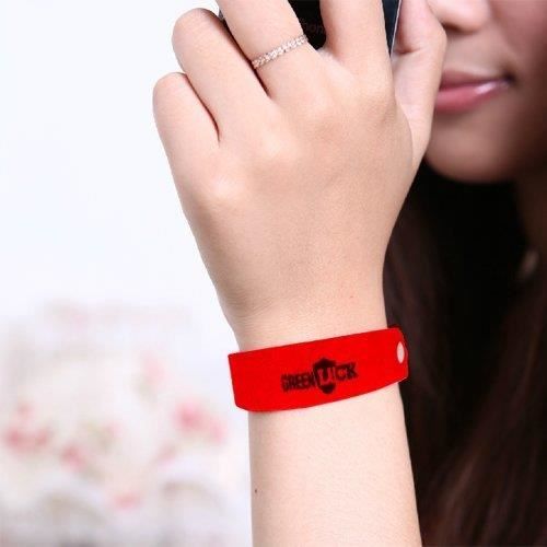 Mosquito and Insect Repellent Bracelets - Multicolored - Adult - Synthetic - Red