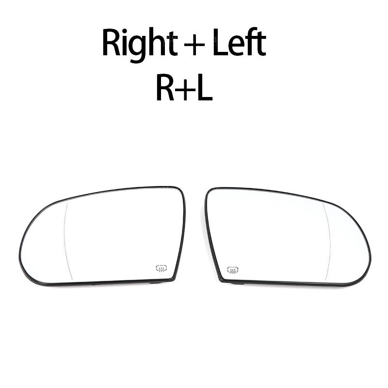 Left & Right Side Mirror Glass Rear View Rearview Exterior  Angle for 2017- Jeep Compass MP Accesorios