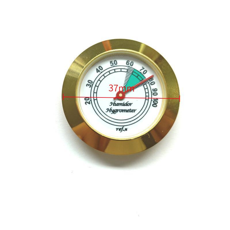 Brass Analog Hygrometer Humidity Gauge For Humidors 43mm High Accuracy Mechanical Humidity Tester Box Violin