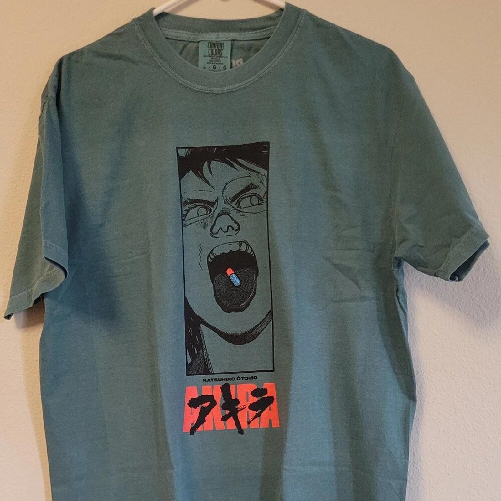 Rare Akira x Rucking Fotten Comfort Colors Graphic Tee L - Mint S
