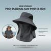Camping Mesh Breathable Sun Hat Wide Brims Sun Protections Cap Mountaineering Cap Large Fisherman Hat Bucket Outdoor