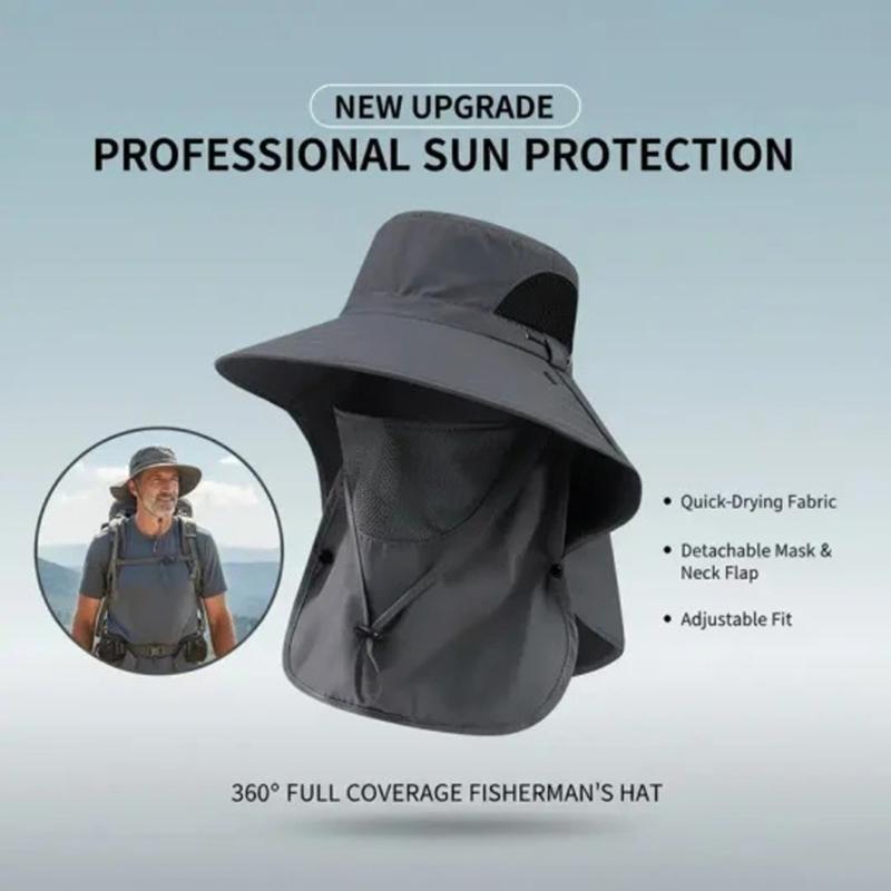 Camping Mesh Breathable Sun Hat Wide Brims Sun Protections Cap Mountaineering Cap Large Fisherman Hat Bucket Outdoor