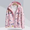 Jacket Women's Spring and Autumn Outdoor Windproof Warm Fleece Hooded Sports Sweatshirt Jacket