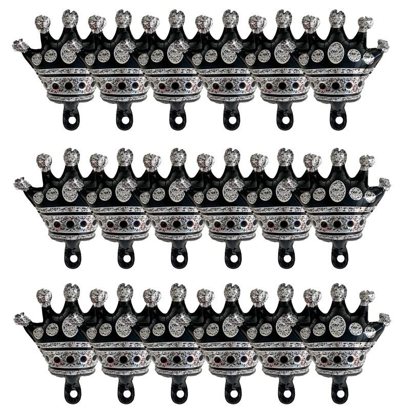 18PCS/PACK Size Crown Aluminum Film Balloon Party Decoration Set