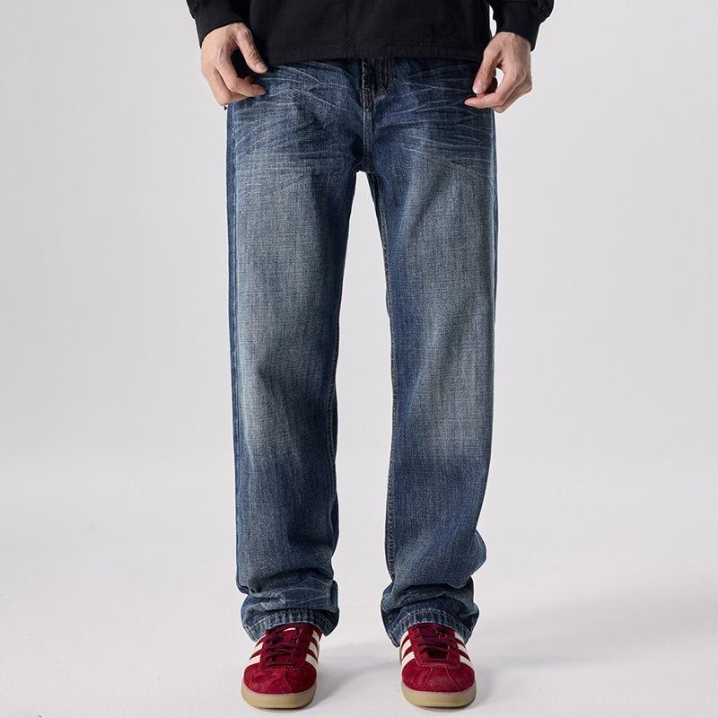 

Ретро Джинсы Новые Прямые Свободные Повседневные Брюки Бойфренда Мужские 38