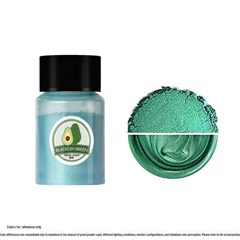 Mermaid Slime & Epoxy Mica Powder - 30 Colors Pearlescent Crystal Clay in Large Bottle