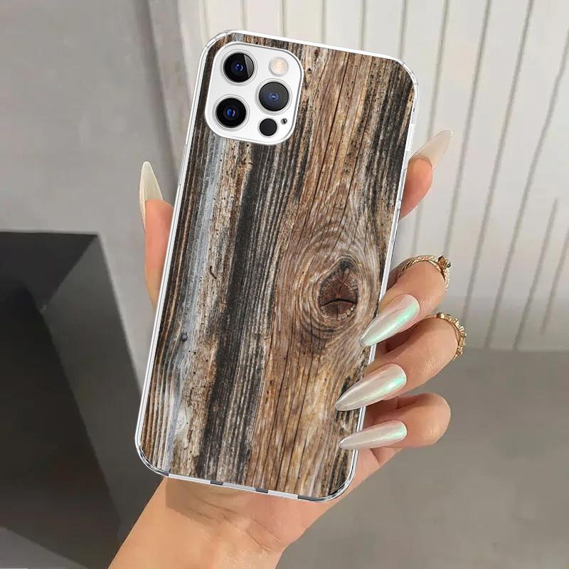 

Wood Wooden Pattern Phone Case for Iphone 17 Air 16 15 Plus 14 13 Mini 12 11 Pro Max 16E 7 8 SE 2020 Soft Funda Print Shell 16 1 iPhone 15 Plus