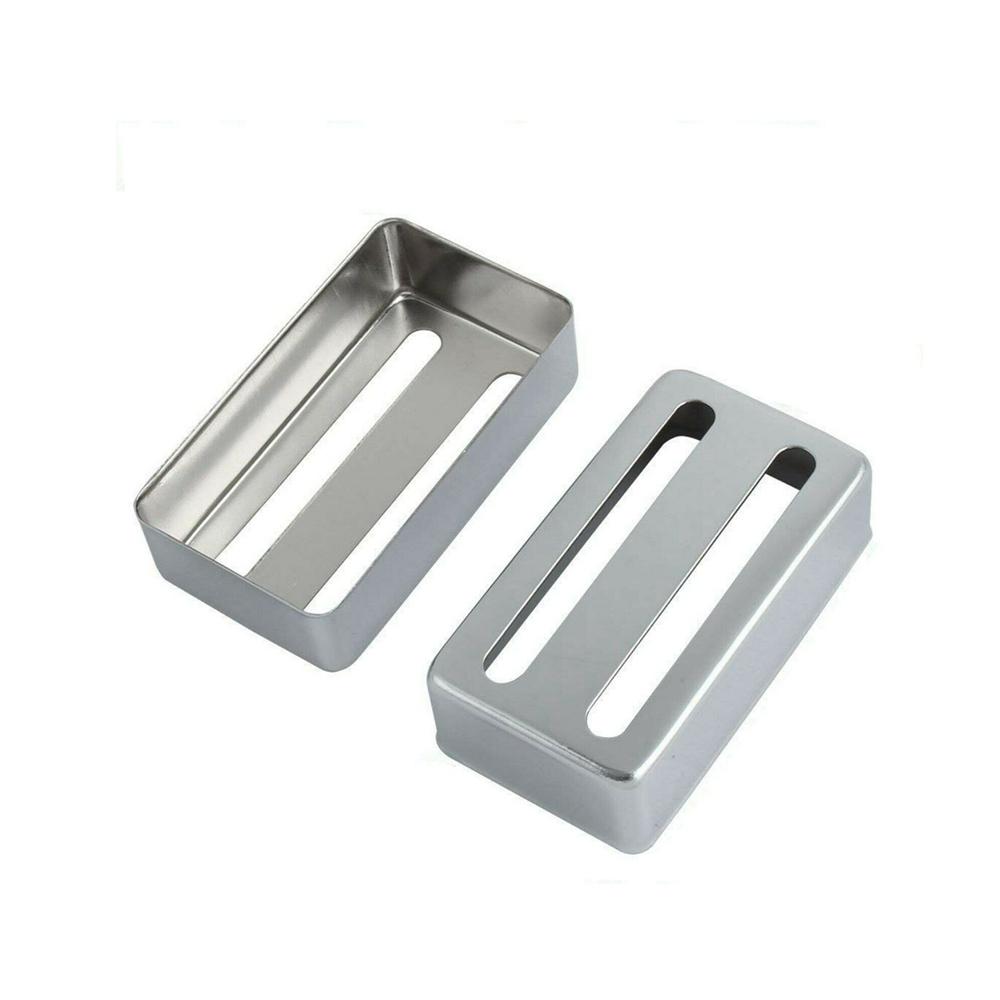 2 Pcs Metal Humbucker Pickup Guitar Cover For LP Electric Guitar