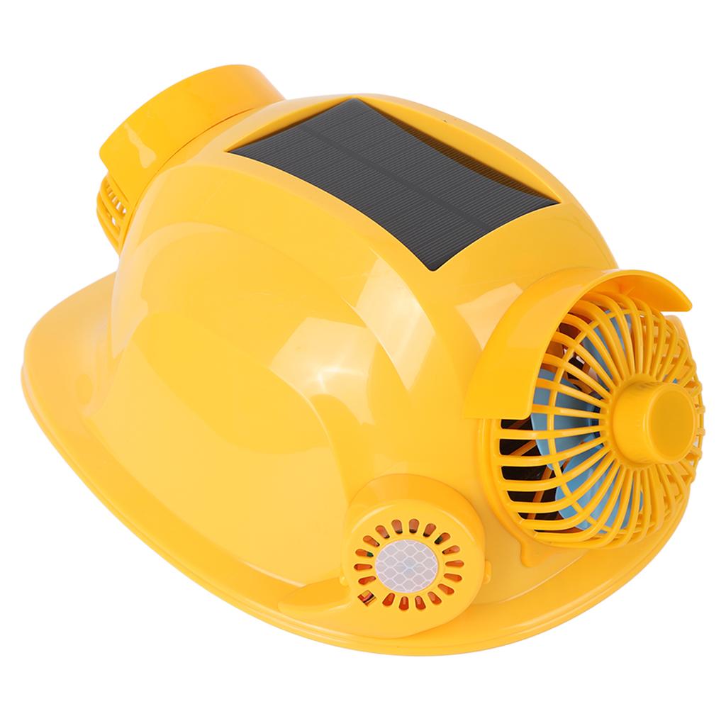 6 Fans Solar Hard Hat Rechargeable Sunscreen Cooling Working Helmet with Battery