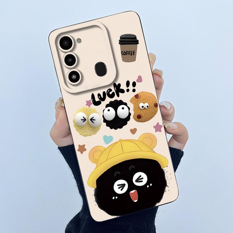 For Tecno Spark 8C Phone Case KG5k KG5j Cute Panda Girls Cats Liquid Silicone Back Cover For Tecno Spark Go 2022 Spark8C Funda