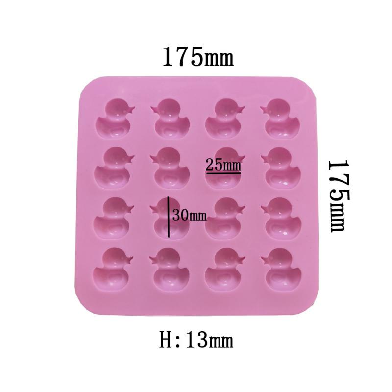 1~10PCS Silicone Mini duckling Chocolate Mold Jelly Block Bar Mold Epoxy Ice Tray Fondant Cake Decorating Candy Tool Kitchen