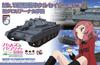 PLATZ Girls und Panzer Final Chapter Crusader Gloriana Academy Battle Damage Decal Acrylic Stand Included Scale Plastic Model Kit Mk.IV Mk.III St.