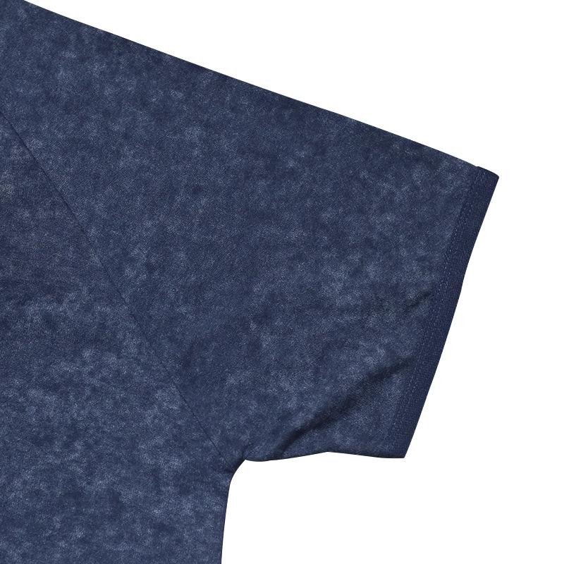 Retro Vintage Pánské tričko s krátkým rukávem s límečkem Henry Slim Fit s ramenní vsadkou Americký oversized styl Pánská košile s krátkým rukávem